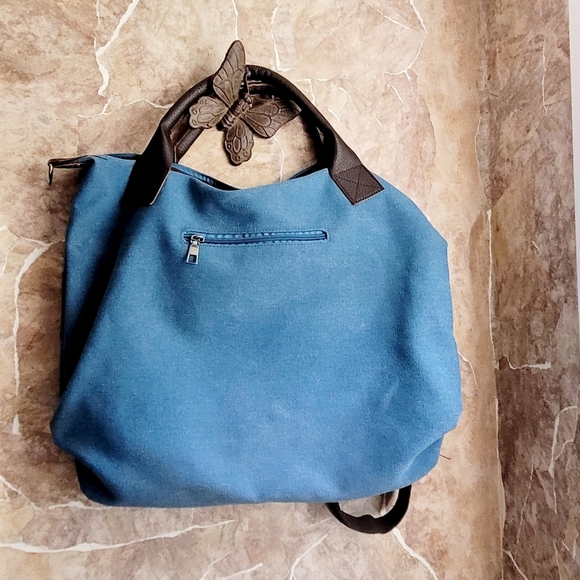 Classic Fashion Large Canvas Crossbody Shoulder Bag - Picture 3 of 11